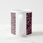 Grande Tasse Série Purple and Gold Leopard Design 1 (Dos)