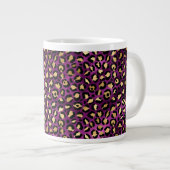 Grande Tasse Série Purple and Gold Leopard Design 1 (Devant droit)