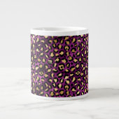 Grande Tasse Série Purple and Gold Leopard Design 1 (Devant)