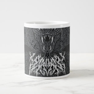 Grande Tasse Serpent Art Déco blanc Graphique de cobra orneme