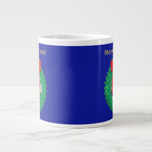 Grande Tasse Serre de Pneus "Joyeux Noël" sur un