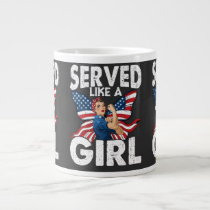 Grande Tasse Sert comme une fille Vétéran féminine femmes milit