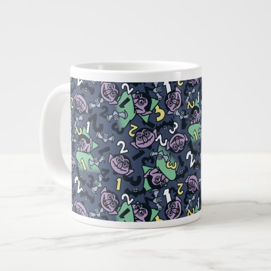 Grande Tasse Sésame Sésame | Count von Count Doodle Motif (Devant gauche)