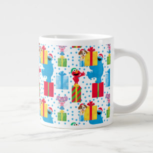 Grande Tasse Sesame Street Noël Présente Motif