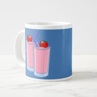 Grande Tasse Shakes au lait pour deux confitures