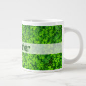 Grande Tasse Shamrock Clovers Personnalisé (Droite)