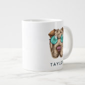 Grande Tasse Sharpei dans les lunettes de soleil| Ajouter votre (Devant droit)