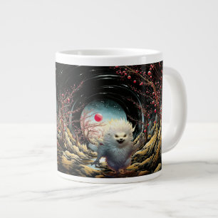 Grande Tasse Shush C'est l'heure, hérisson blanc fantise