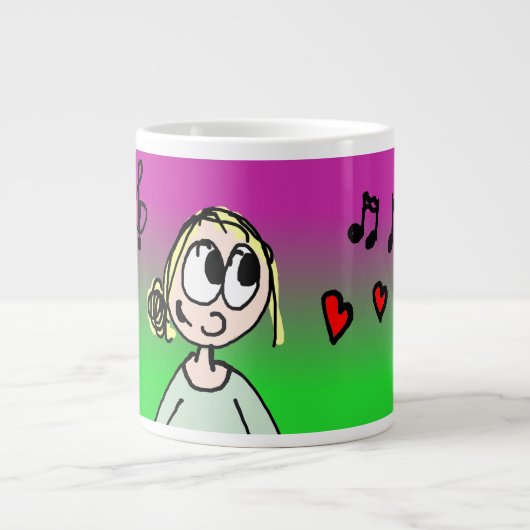 Grande Tasse Si vous pensez à la musique, Mok (Devant)