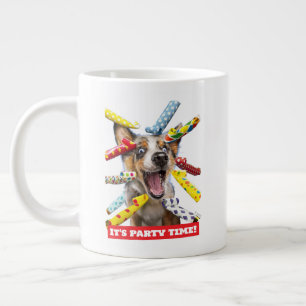 Grande Tasse Sifflets de fête pour chien heureux