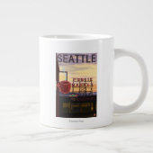 Grande Tasse Signe du marché d'endroit de SeattlePike et vue de (Droite)