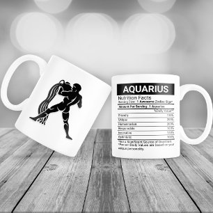 Grande Tasse Signe Zodiaque Aquarius avec la valeur nutritive,
