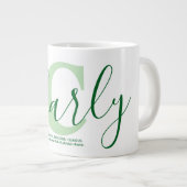 Grande Tasse Signification du nom Luna Monogramme (Devant droit)