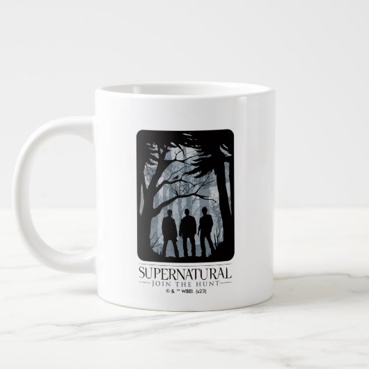 Grande Tasse Silhouette de la forêt surnaturelle (Gauche)
