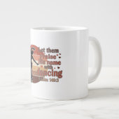 Grande Tasse Silhouette d'une danseuse - Design basé sur le psa (Devant droit)