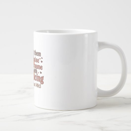Grande Tasse Silhouette d'une danseuse - Design basé sur le psa (Droite)