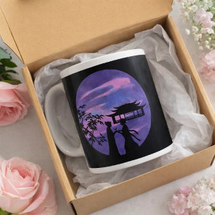 Grande Tasse Silhouette romantique AsiatiqueLune Amour Histoire