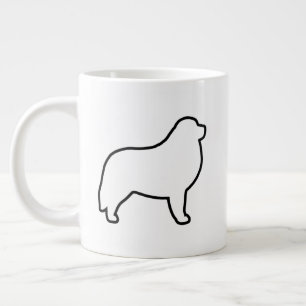Grande Tasse Silhouettes de Chien des Pyrénées