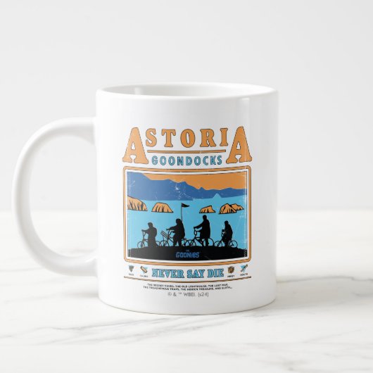 Grande Tasse Silhouettes des Goonies sur les Goondocks d'Astori (Gauche)
