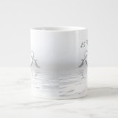 Grande Tasse Silver Anniversary Dolphins et Heart (Devant)