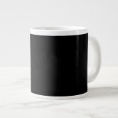 Grande Tasse Simple Black Custom Ajouter Votre Nom Élégant (Devant droit)