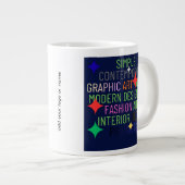 Grande Tasse Simple Contemporary Graphic (Devant droit)