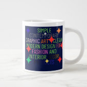 Grande Tasse Simple Contemporary Graphic (Droite)