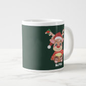 Grande Tasse Simple Cool de vacances Reindeer tendance Noël (Devant droit)