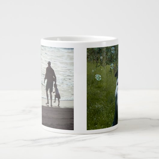 Grande Tasse Simple Custom Two Photo (Devant)