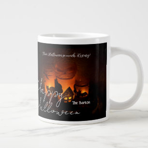 Grande Tasse Simple Éffrayant foncé Famille heureux Halloween