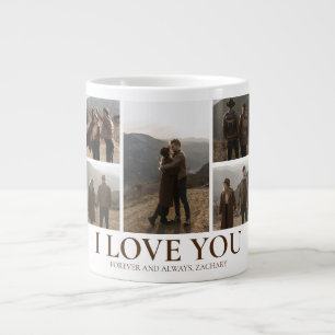 Grande Tasse Simple Élégant Amour valentine couple 5 photo