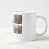 Grande Tasse Simple Elegant Love valentine's day couple 5 photo (Droite)