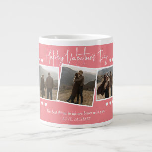 Grande Tasse Simple Elegant Love valentine's day couple photo