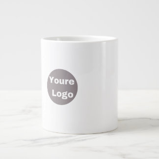 Grande Tasse Simple Logo et Texte Affaires personnalisé