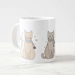 Grande Tasse Simple mignonne chatte chatte animal meow pet Vale