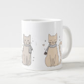 Grande Tasse Simple mignonne chatte chatte animal meow pet Vale (Devant droit)