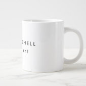 Grande Tasse Simple Plat tendance Blanc Professionnel Créatif (Droite)