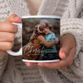 Grande Tasse Simple Script 2 Photo Noël