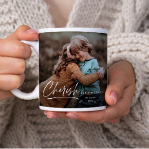 Grande Tasse Simple Script 2 Photo Noël Fêtes