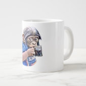 Grande Tasse Singe Enfant Boire mignon drôle mème (Devant droit)