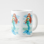 Grande Tasse Sirène aquarelle (Devant droit)