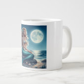 Grande Tasse Sirène sur la plage la nuit (Devant droit)