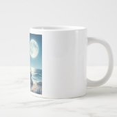 Grande Tasse Sirène sur la plage la nuit (Droite)