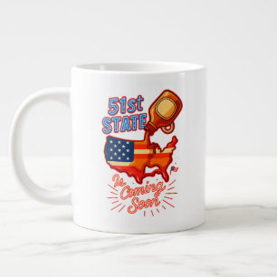 Grande Tasse Sirop d'érable de la 51e État États-Unis Carte Pol