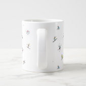 Grande Tasse Skieurs d'hiver en action Motif (Dos)