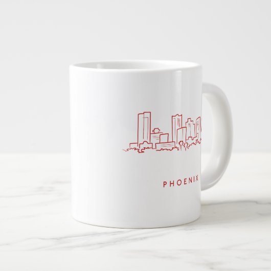 Grande Tasse Skyline Phoenix Arizona (Devant droit)