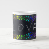 Grande Tasse SlipperyJoe amour bulles rouge orange jaune vert c (Devant)