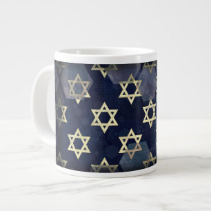 Grande Tasse SlipperyJoe's Happy Hanoukka multiple Star de Davi