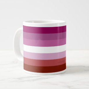 Grande Tasse SlipperyJoe's lesbian pride flag feminine communit