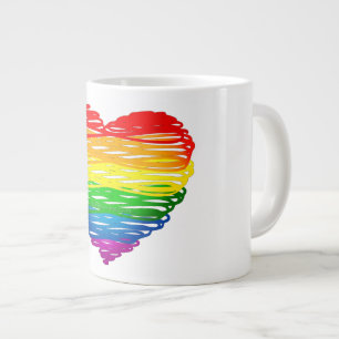 Grande Tasse SlipperyJoe's orgueil griffé dessin en forme de co